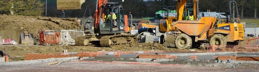 Photo of new build housing development