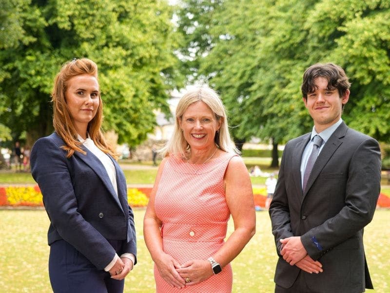 Photo of Amber Gray, Claire Murphy and George Mallinson