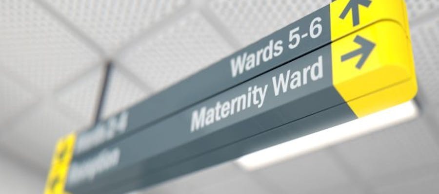 Image of Maternity ward sign