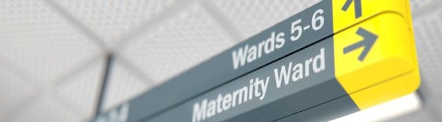 Image of Maternity ward sign